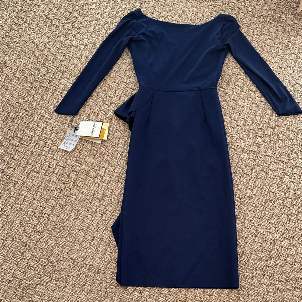 NWT Chiara Boni La Petite Robe - Navy Dress - Picture 7 of 9